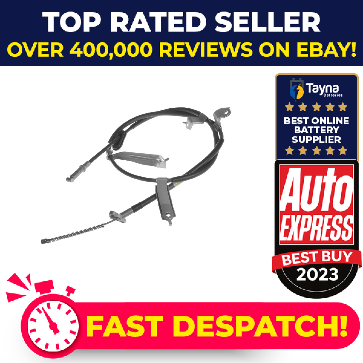 Handbrake Cable fits HONDA CR-V Mk3 RE6 2.2D Rear Left 2007 on Hand Brake New