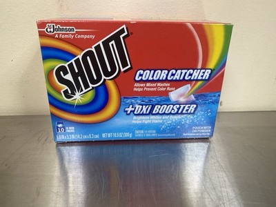 Shout Color Catcher + Oxi Booster 10 Pouches + BONUS 20 Color Catcher Sheets!