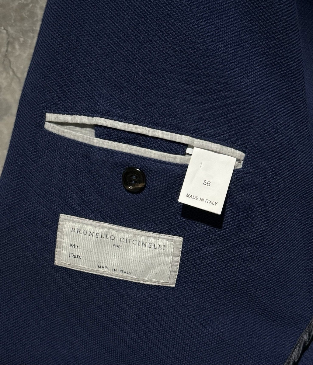 BRUNELLO CUCINELLI 'Deconstructed Knit Cotton Jersey Blazer Jacket