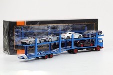 1:43 IXO MAN F7 LKW 1970 Autotransporter mit Anhänger (ohne Fahrzeuge)