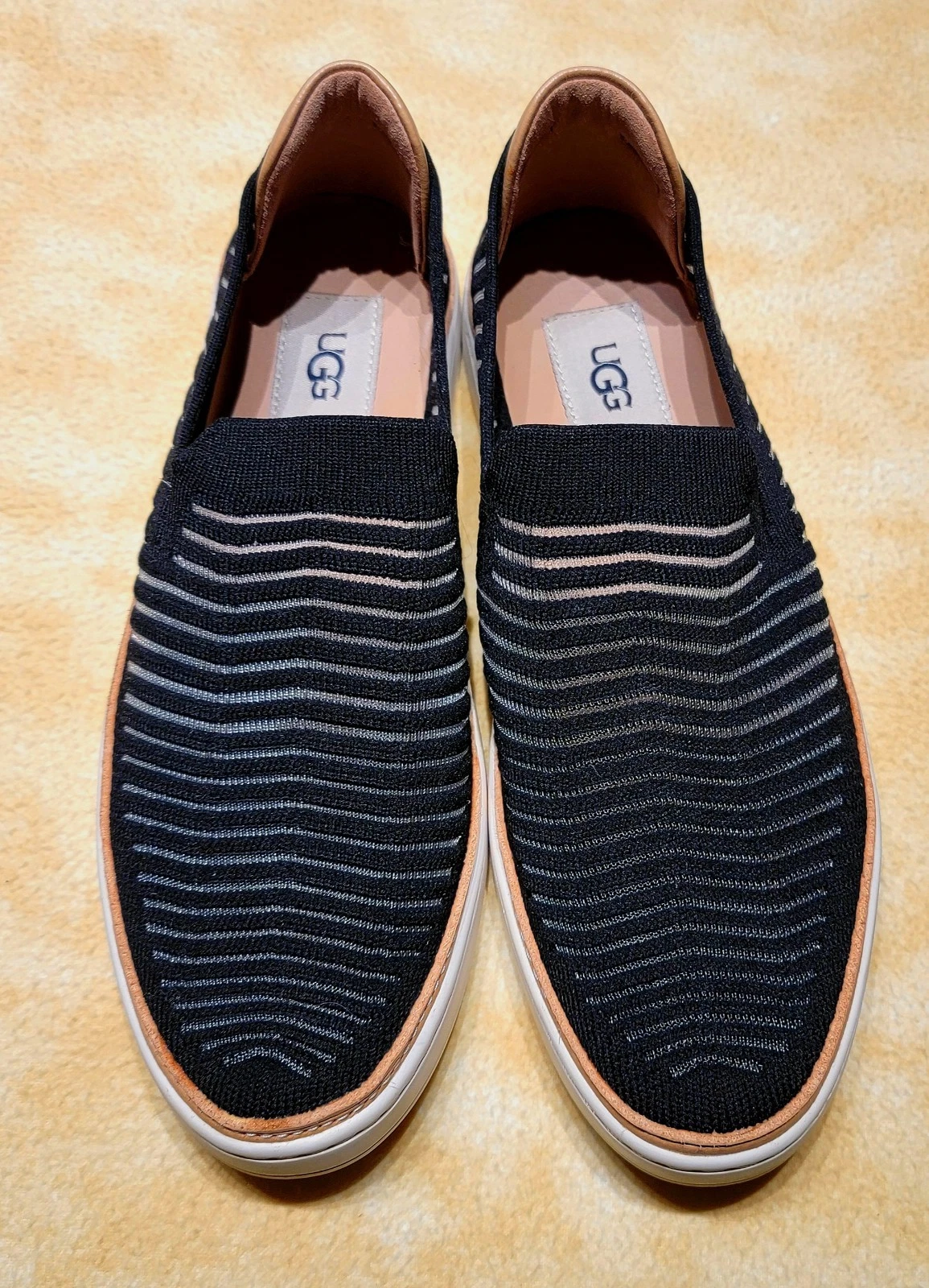 Mocassini slip on Ugg Sammy Breeze donna neri sneakers in maglia EU 39 5 US 8 5