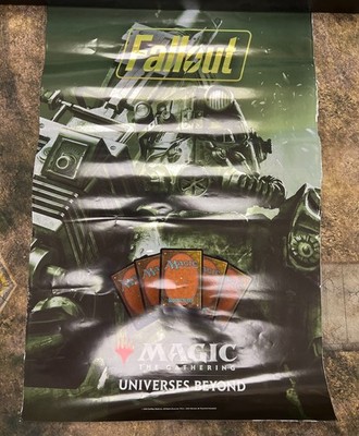 Magic the Gathering Fallout Universe Beyond Foil Store Promo Poster 24x18 AP3