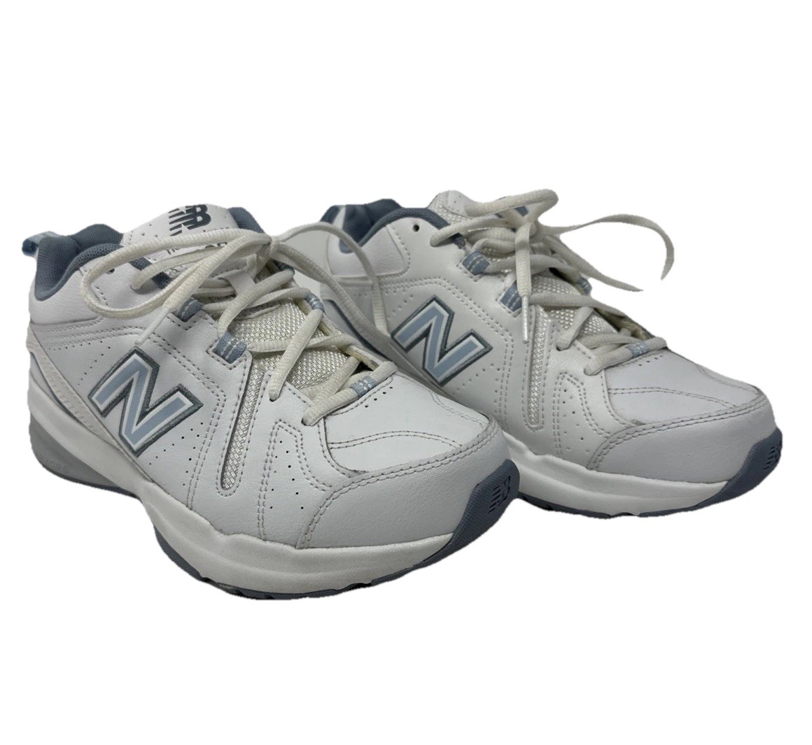 New Balance Womens 608 Sneakers Shoes White WX608WB5 Cross Training Leather 9