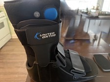 United Ortho SHORT Air Cam Walker Fracture Boot, Size LARGE, Black