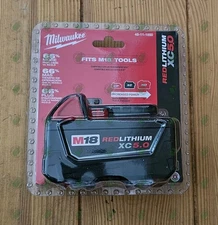 Milwaukee M18 Black RedLithium XC5.0 Extended Capacity Battery Pack 48-11-1850