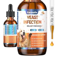 Natural Yeast Relief for Dogs, Supports Healthy Itch Relief, Dog Ear Discomfort