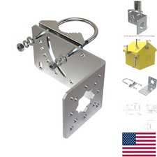 Adjustable Pole Mount Bracket with Stainless Steel Hardware for Starlink