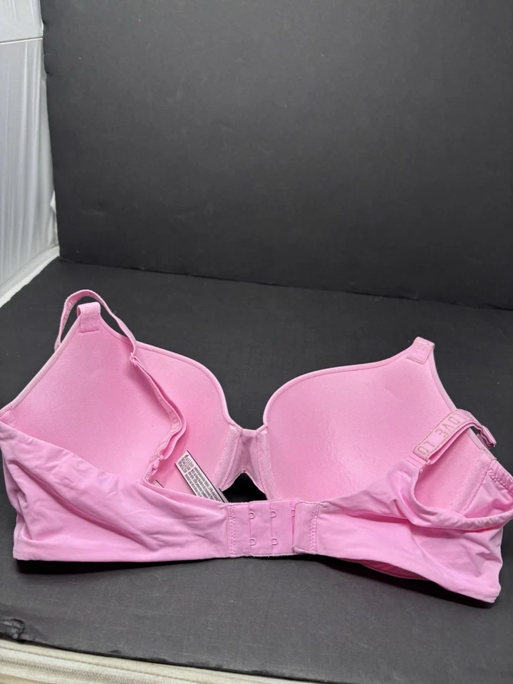 Victorias Secret T 恤聚拢全覆盖文胸 36D 粉红色 — 第 2/4 张图片