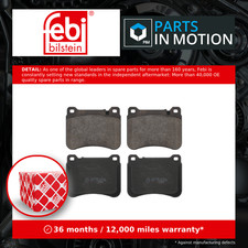 Image of Brake Pads Set fits MERCEDES C240 S203, W203 2.6 Front 04 to 07 M112.912 Febi