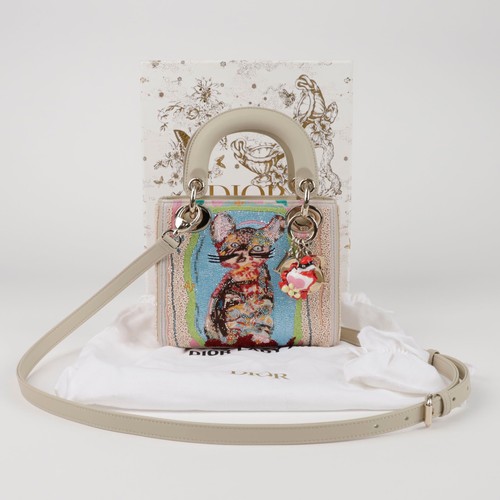 Dior Lady Mini Art Edition Tote Shoulder Bag 153851667