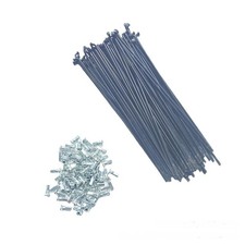 36pcs Spokes for Electric Bike Reinforced Steel Aluminum Alloy Black with Nuts