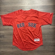 Majestic Boston Red Sox Dustin Pedroia Jersey Size 48 Red Stitched