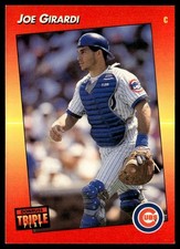 1992 Triple Play Joe Girardi Chicago Cubs #151