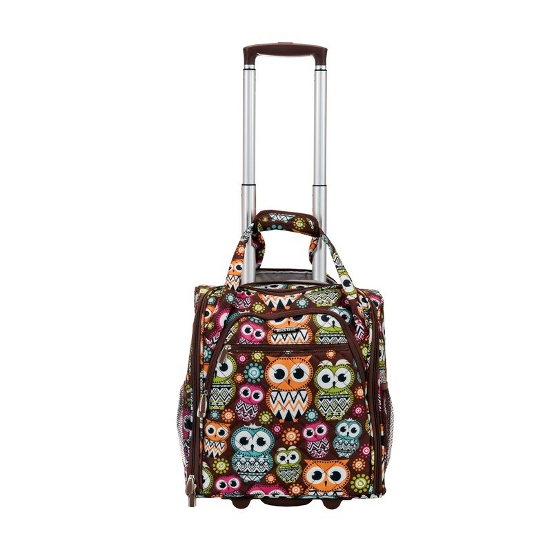 Wheeled Underseat Carry On Bag W/ Large Compartment & Multip