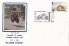 Isle of Man Famous TT Riders FDC - Graeme Crosby 1984