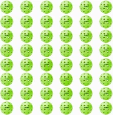 48 Pack Premium 40-Holes Outdoor Pickleball Balls, Meet USAPA Official Requireme