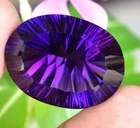 Untreated Natural Purple African Amethyst 43.40 CT Certified Oval Loose Gemstone