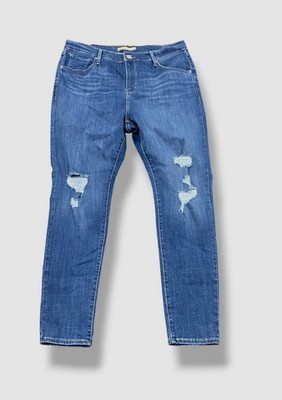 Levi's Women's Blue 721 High-Rise Skinny Jeans Pants Plus Size 16W