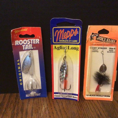 Lot/3 New Old Stock,Spinner Baits,Mepps,Worden s,Joe s Flies