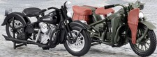 HARLEY DAVIDSON DUOS 40'S - 1942 WLA FLATHEAD & 1948 FL PANHEAD 1:18 scale