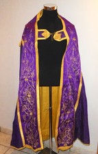 Altes Messgewand Priestergewand Rauchmantel Kasel lila-gold