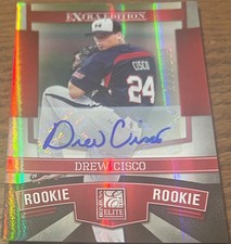 2010 Donruss Elite Extra Edition DREW CISCO #141 🔥 Reds RC Autograph /399