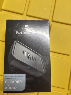 IQstream TV Audio Streamer Hear TV Better by Nuheara Qualcomm aptX Low Latency