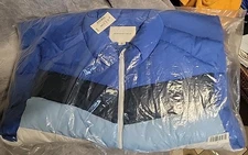 New Aeropostale Puffer Vest Mens XL Blues  Full Zip Mock Neck NWT