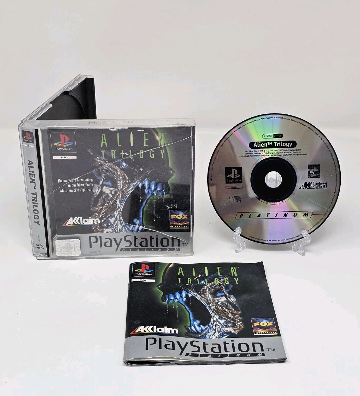 Alien Trilogy (Sony PlayStation 1, 1996) Platinum – Complete PAL