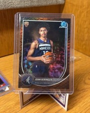 2025-26 Bowman Basketball Joan Beringer  (RC) Reptillian Refractor Timberwolves