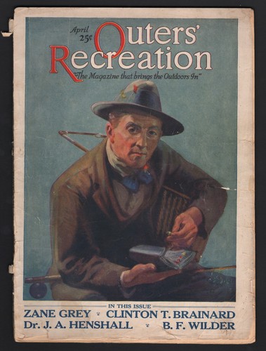 OUTERS' RECREATION Magazine, April 1921, Over The Rim, LOOSE COVERS! - Picture 1 of 3