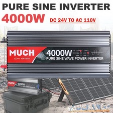 4000W RV LCD USB Inversores de corriente para coche CC 24V a CA 110V Barco