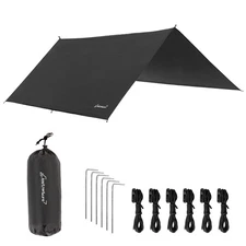 Clostnature Waterproof Camping Tarp for Tent - Ultralight Hammock Rain Fly fo...