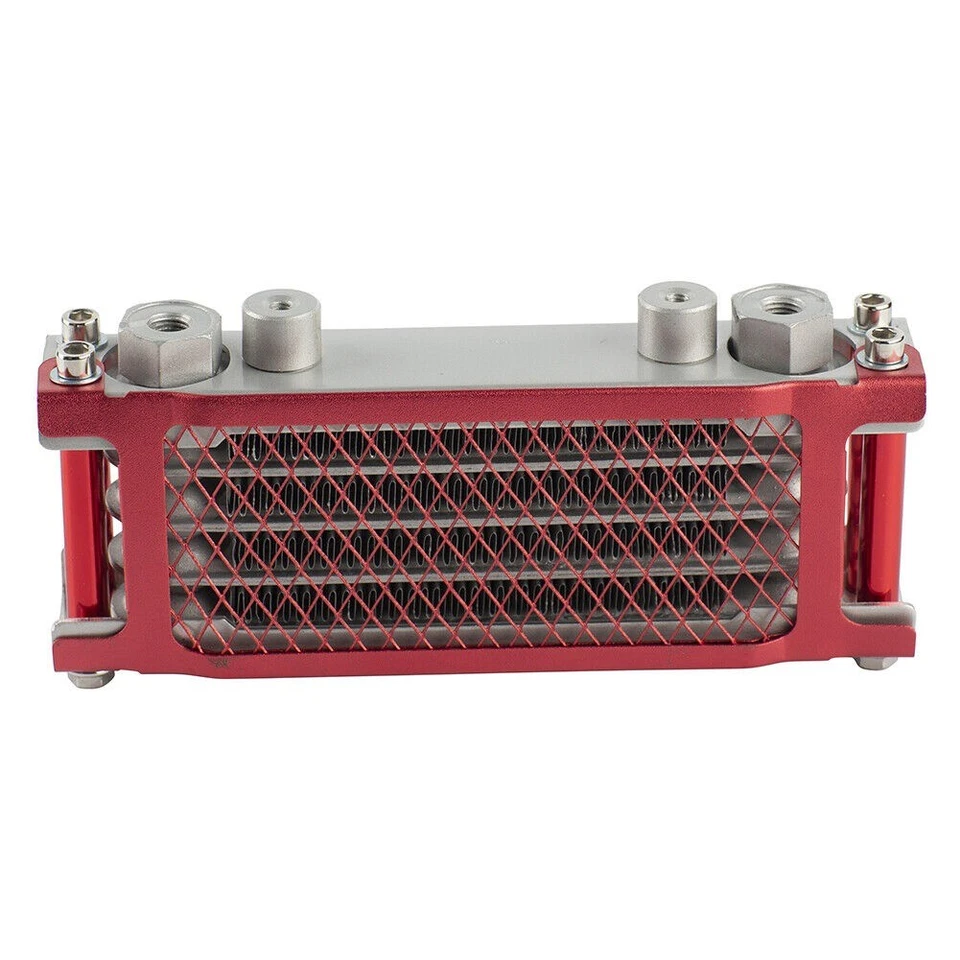 Kit de motor radiador de refrigeración enfriador de aceite rojo para motocicleta universal para CRF XR KLX Foto 4 de 4
