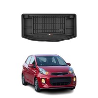 Omac Gummi Kofferraumwanne FüR Kia Picanto 2011-2017 TPE Laderaumwanne Schwarz