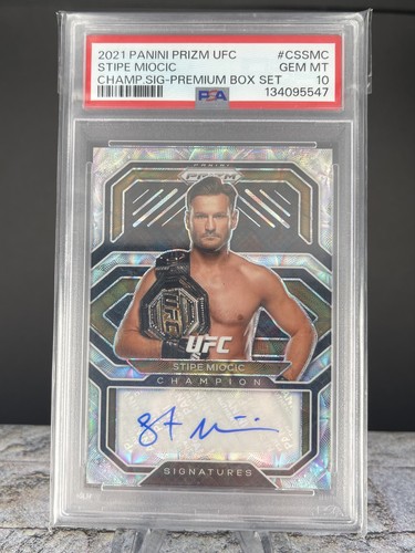 Stipe Miocic [Premium] #CS-SMC 2021 Panini Prizm UFC Champion Signatures card