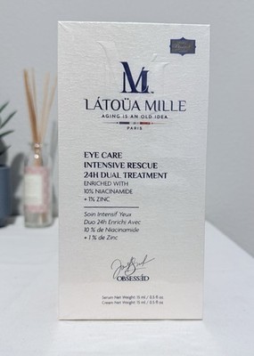 LATOUA MILLE:Eye Care Intensive Rescue 24h Dual Treatment Enriched - NEW/SEALED