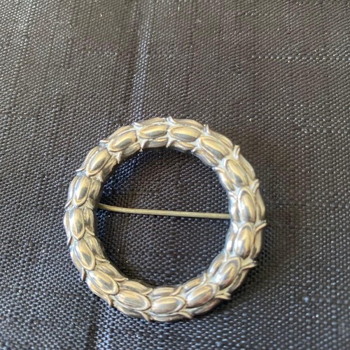 Georg Jensen Antique Brooch Lilies Reusable Elegant Vintage Jewelry