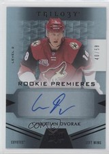 2016 Trilogy Rookie Premieres Level 2 Black 40/58 Christian Dvorak #94 Auto 8tn