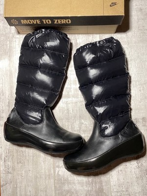 Moncler Nimble Puffer Down Wedge Winter Boots Y2K, Size 39