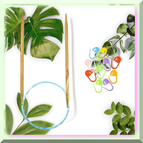 OliveTouch 60" (150cm) US 07 (4,5mm) Rundstricknadel Set - leicht, - Bild 2 von 7