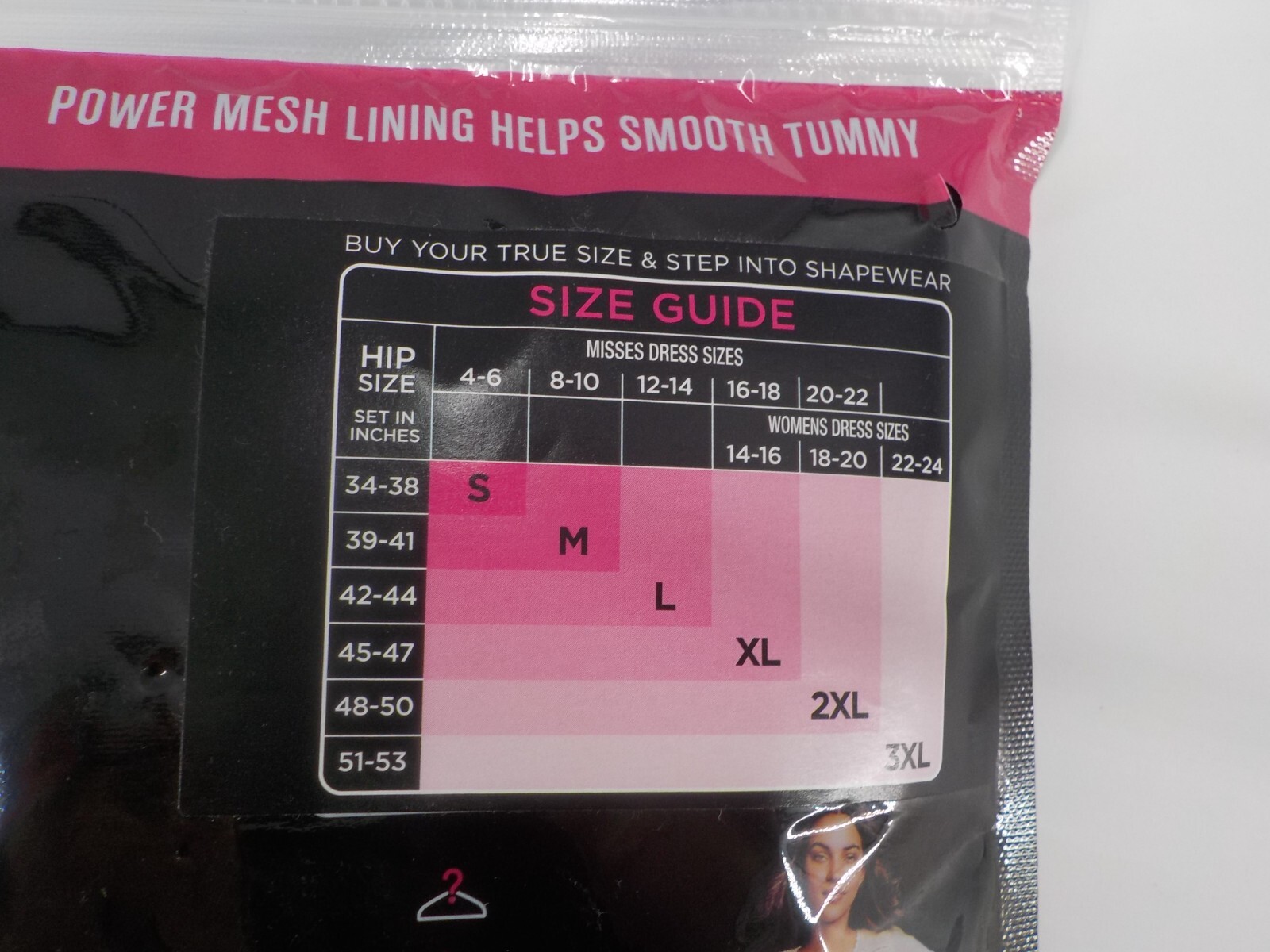 MAIDENFORM FLEXEES WOMENS SZ 3XL BLACK FIRM TUMMY THIGH SLIMMER COOL