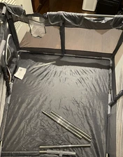 Infant Toddler Safety Indoor Outdoor Play Pen 50 x 50 X 26 Inch Puppy INCOMPLETE