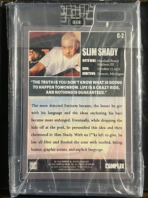 2024 Eminem #C-2 Gas Trading Cards X Complex Slim Shady Base