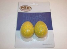 MANO PERCUSSION Pair of Cracked Egg Shakers, 50g, EGGS-CR-BL