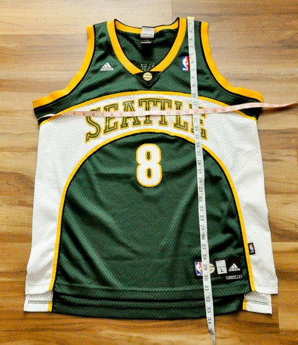 Luke Ridnour Seattle Sonics Adidas Jersey Swingman Sewn Green NBA Men L Large - 第 15/17 張圖片