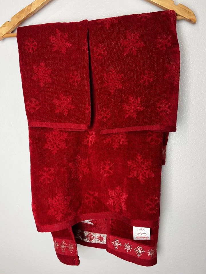 Набор полотенец Christmas Winter Penguin Saturday Knight ограниченное издание - 100% хлопок 3 шт. - Изображение 4 из 4