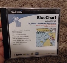 Garmin Blue Chart Americas v9 CD-ROM Electronic Nautical Maps NO CODE INCLUDED