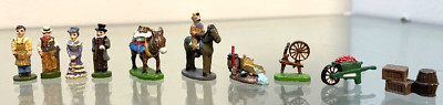 Set Of 10 Liberty Falls @IRS Hand Painted Pewter Miniature Figures 1.25  T
