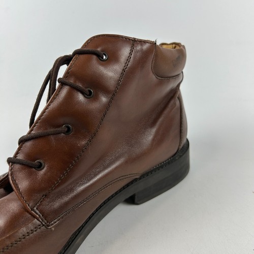 Bostonian Strada Made in Italy Brown Lace Up Boots Size 13 Men's Leather - Picture 12 of 15